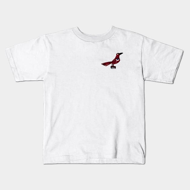 Life Tree Raven (red) Kids T-Shirt by EdenObiArt